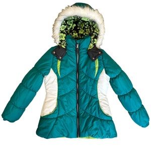 Kids Parka Puffer Snow Jacket Sz L